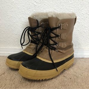 Vintage Sorel Manitou Snow Boots with Felt Liner